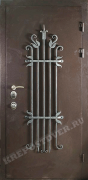 Входная дверь Порошок-61-Т с элементами ковки